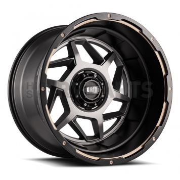 Grid Wheel GD14 - 22 x 12 Anthracite With Black Lip - GD1422120237A408