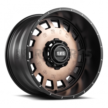 Grid Wheel GD03 - 22 x 12 Black With Bronze Dark Tint - GD0322120237D408