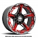 Grid Wheel GD04 - 22 x 12 Black With Natural Accents - GD0422120237G408