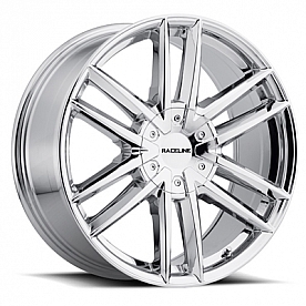 RaceLine Wheel 22 Diameter 35 Offset Aluminum Silver Single