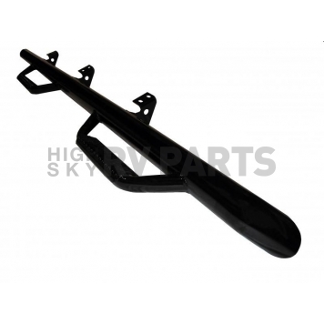 N-Fab Nerf Bar - Truck Wheel to Wheel Black Matte Textured Powder Coated Steel Round - C1498CC-TX