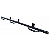 N-Fab Nerf Bar - Truck Wheel to Wheel Black Gloss Powder Coated Steel Round - C14104CC-6