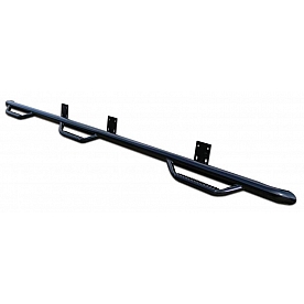 N-Fab Nerf Bar - Truck Wheel to Wheel Black Gloss Powder Coated Steel Round - C14104CC-6