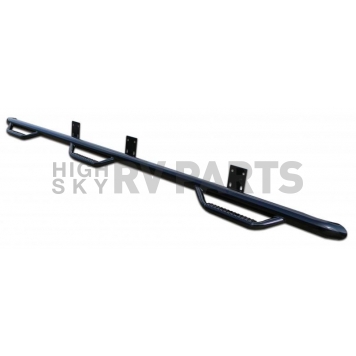 N-Fab Nerf Bar - Truck Wheel to Wheel Black Gloss Powder Coated Steel Round - C14104CC-6