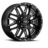 Ultra Wheel 22 Diameter -44 Offset Gloss With Milled Accents Single - 203-2283BM44