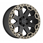 Black Rhino Wheel Warlord - 20 x 9 Black With Natural Dark Tint Lip - 2090WAR126140M12