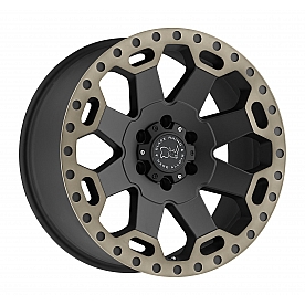 Black Rhino Wheel Warlord - 20 x 9 Black With Natural Dark Tint Lip - 2090WAR126140M12