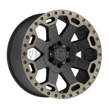 Black Rhino Wheel Warlord - 20 x 9 Black With Natural Dark Tint Lip - 2090WAR126140M12