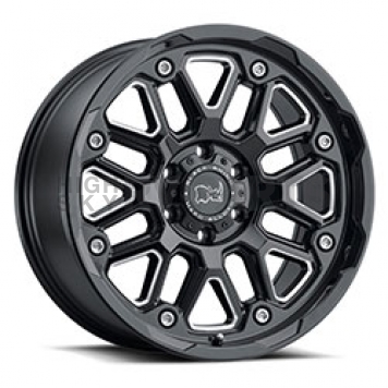 Black Rhino Wheel Hollister - 20 x 9.5 Black With Natural Accents - 2095HSR126140B12