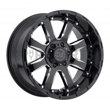 Black Rhino Wheel Sierra - 20 x 9 Black With Natural Accents - 2090SRA126140B12