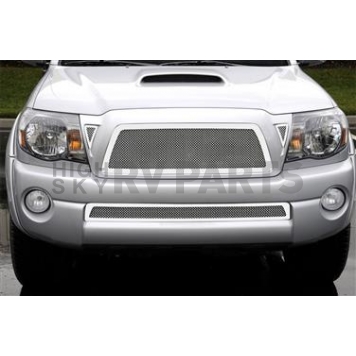 T-Rex Truck Products Grille Insert - Mesh Trapezoid Polished Stainless Steel - 54936
