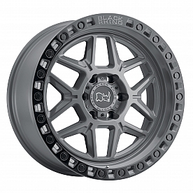 Black Rhino Wheel Kelso - 17 x 9 Gray With Black Lip And Bolts - 1790KLS006140G12