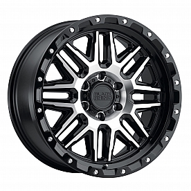 Black Rhino Wheel Alamo - 17 x 9 Black With Natural Face And Stainless Bolts - 1790ALA126140B12