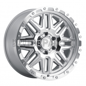 Black Rhino Wheel Alamo - 17 x 9 Silver With Natural Face And Stainless Bolts - 1790ALA126140S12