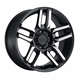 Black Rhino Wheel Mesa - 17 x 8.5 Black With Natural Face - 1785MSA006140F12