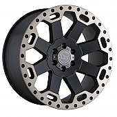 Black Rhino Wheel Warlord - 17 x 9 Black With Natural Dark Tint Lip - 1790WAR-26140M12