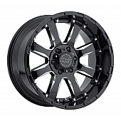 Black Rhino Wheel Sierra - 17 x 9 Black With Natural Accents - 1790SRA-26140B12