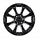 Black Rhino Wheel Sierra - 17 x 9 Black With Natural Accents - 1790SRA-26140B12