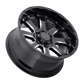 Black Rhino Wheel Sierra - 17 x 9 Black With Natural Accents - 1790SRA-26140B12-2