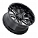 Black Rhino Wheel Sierra - 17 x 9 Black With Natural Accents - 1790SRA-26140B12
