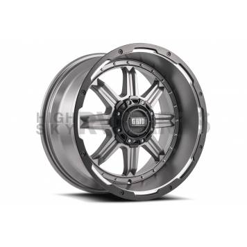 Grid Wheel GD10 - 20 x 10 Anthracite Gray With Black Lip - GD1020100237A206