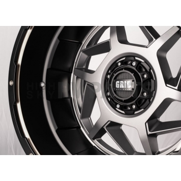 Grid Wheel GD14 - 20 x 10 Anthracite With Black Lip - GD1420100237A108-1