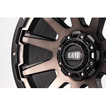 Grid Wheel GD05 - 20 x 9 Black With Natural Face - GD0520090237D1008-1