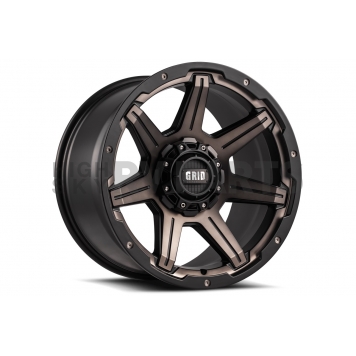 Grid Wheel GD06 - 20 x 9 Black With Natural Face - GD0620090237D1008