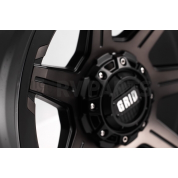 Grid Wheel GD06 - 20 x 9 Black With Natural Face - GD0620090655D3010-1