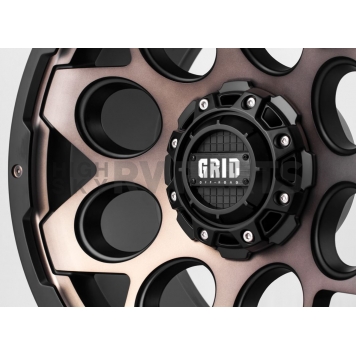 Grid Wheel GD08 - 20 x 9 Black With Natural Face - GD0820090237D106-1