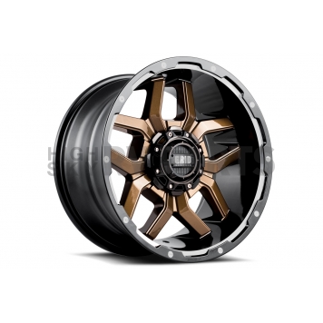 Grid Wheel GD07 - 20 x 9 Bronze With Black Lip - GD0720090237R1506