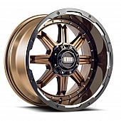 Grid Wheel GD10 - 20 x 12 Bronze With Black Lip - GD1020120237R406