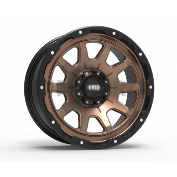 Grid Wheel GD15 - 20 x 9 Bronze With Black Lip - GD1520090237Y1508
