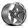 Grid Wheel GD04 - 20 x 10 Black With Natural Accents - GD0420100237G108