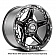 Grid Wheel GD04 - 20 x 10 Black With Natural Accents - GD0420100237G108