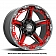 Grid Wheel GD04 - 20 x 10 Black With Natural Accents - GD0420100237G108