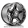 Grid Wheel GD04 - 20 x 10 Black With Natural Accents - GD0420100237G208