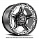 Grid Wheel GD04 - 20 x 10 Black With Natural Accents - GD0420100237G208