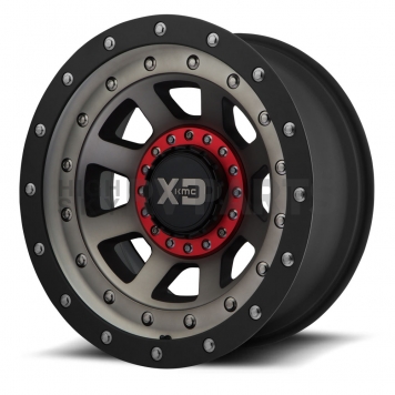 KMC Wheel 20 Diameter 0 Offset Aluminum Black With Dark Tint Single