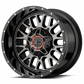 KMC Wheel 20 x 9 XD842 Snare Aluminum Black With Gray Tinted - 4229070318