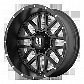 KMC Wheel 20 Diameter -24 Offset Aluminum Black Single