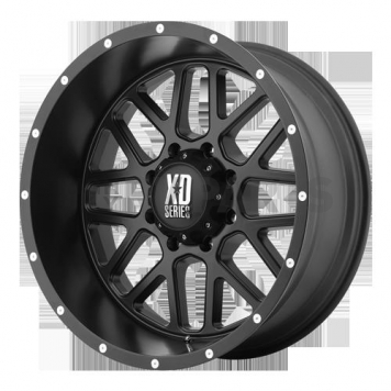 KMC Wheel 20 Diameter -24 Offset Aluminum Black Single