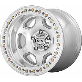 KMC Wheel 20 Diameter -48 Offset Aluminum Natural Single