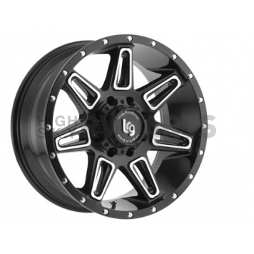 LRG Wheels Burst Series - 20 x 10 Black With Natural Accents - 11721083324N