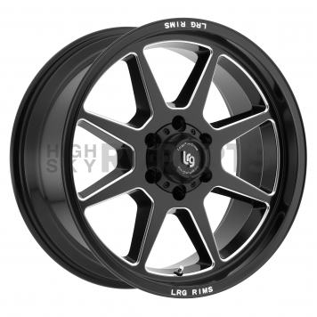 LRG Wheels Blade Series - 20 x 9 Black With Natural Accents - 11521083912N