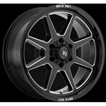 LRG Wheels Blade Series - 20 x 9 Black With Natural Accents - 11521083924N