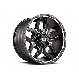 Grid Wheel GD07 - 17 x 9 Black With Natural Accents - GD0717090655F1506