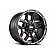 Grid Wheel GD07 - 17 x 9 Black With Natural Accents - GD0717090655F1506