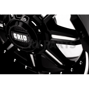 Grid Wheel GD10 - 17 x 9 Gloss Black With Natural Accents - GD1017090237M106-2