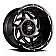 Grid Wheel GD14 - 17 x 9 Black With Natural Accents - GD1417090237M108
